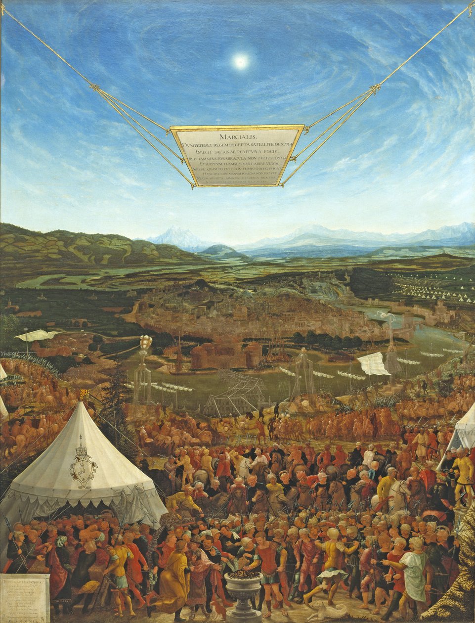 Mucius Scaevola før kong Porsena, 1533 av Abraham Schöpfer