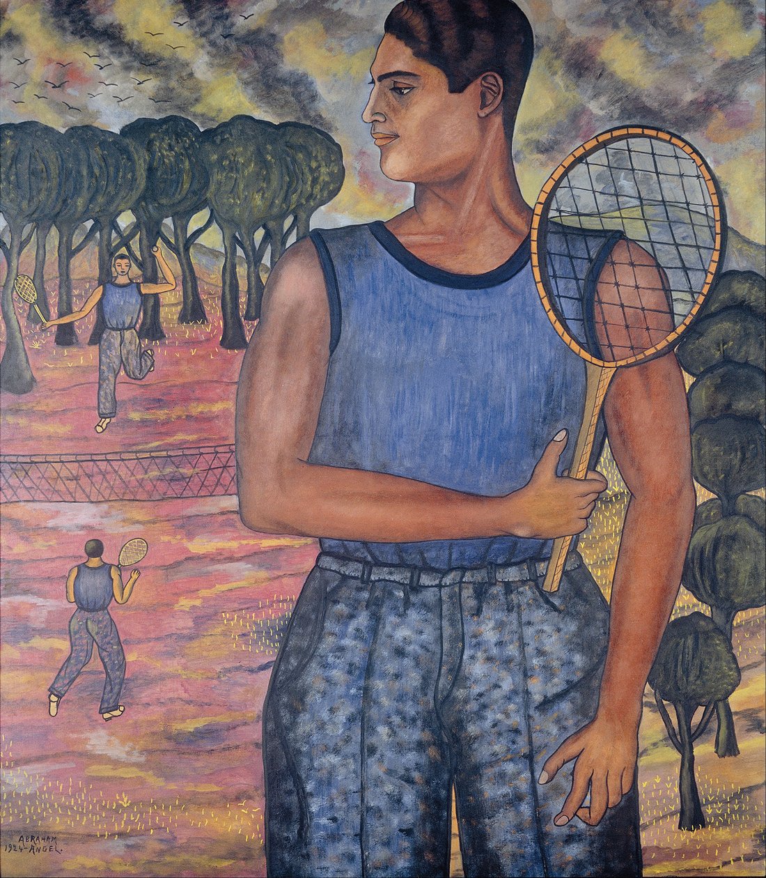 Portrett av Hugo Tilghman (tennisspilleren) av Abraham Ángel