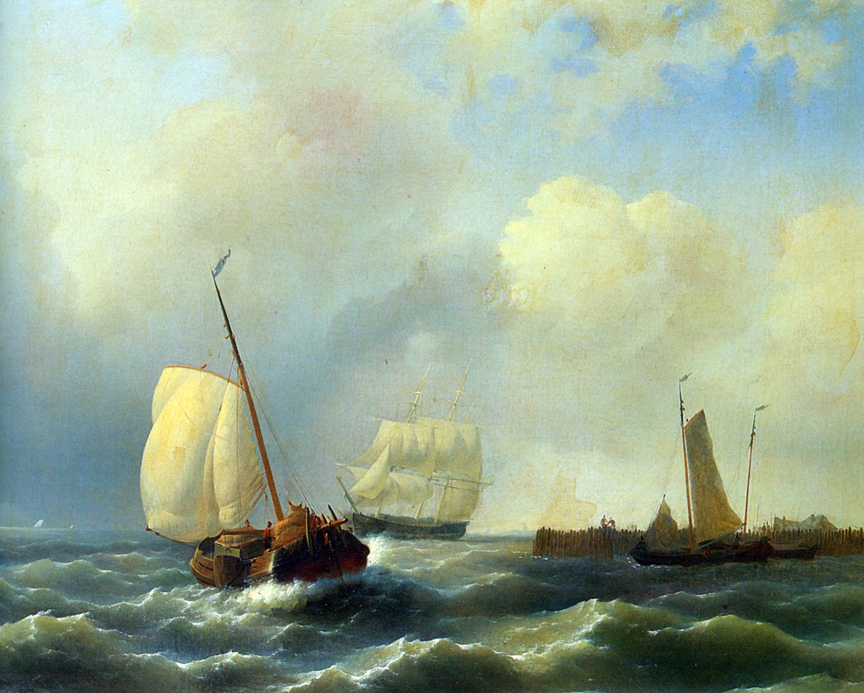 Skirting the Coast on a Breezy Day av Abraham Hulk