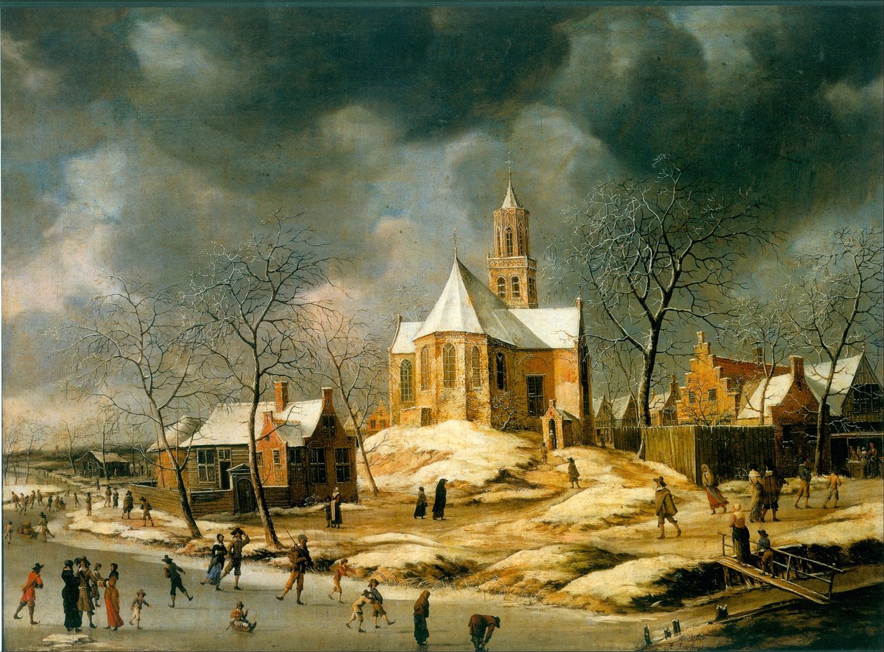 Landsbyen Midlum av Abraham Beerstraaten
