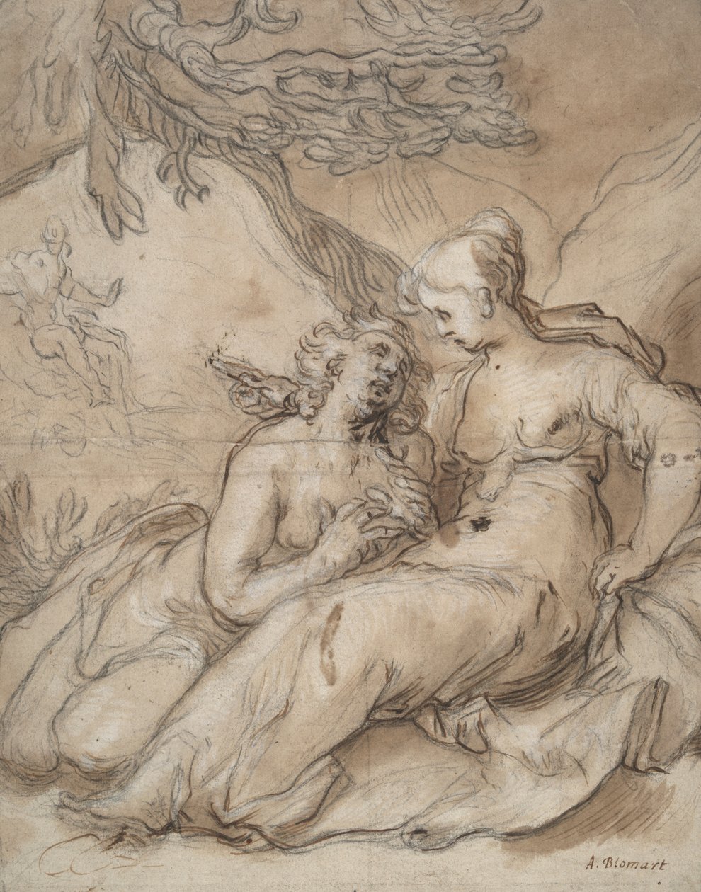 Ceres og Proserpina (?) av Abraham Bloemaert