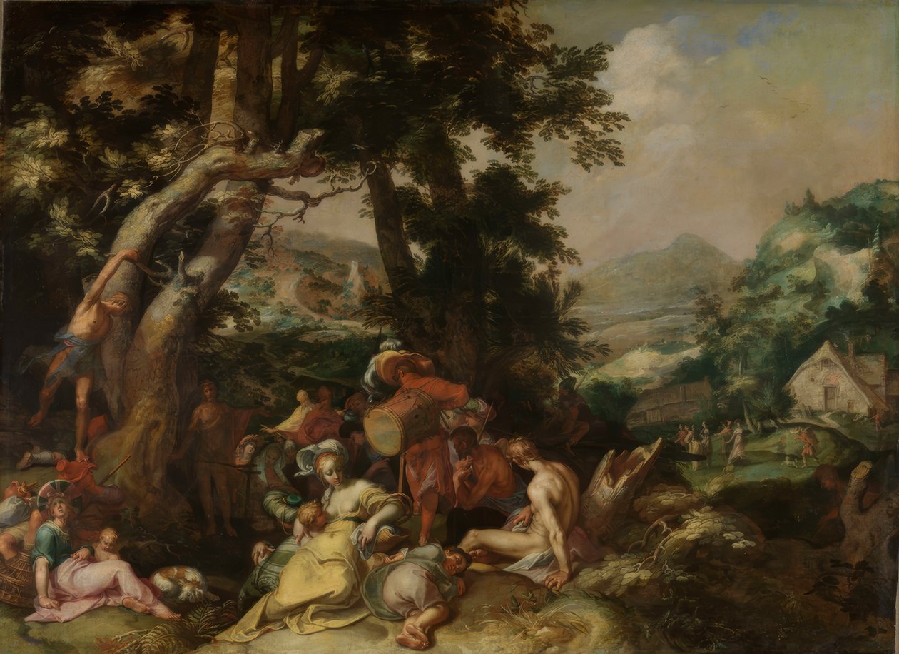 Døperen Johannes forkynner av Abraham Bloemaert