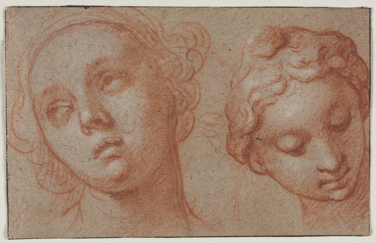 To kvinnelige hoder av Abraham Bloemaert