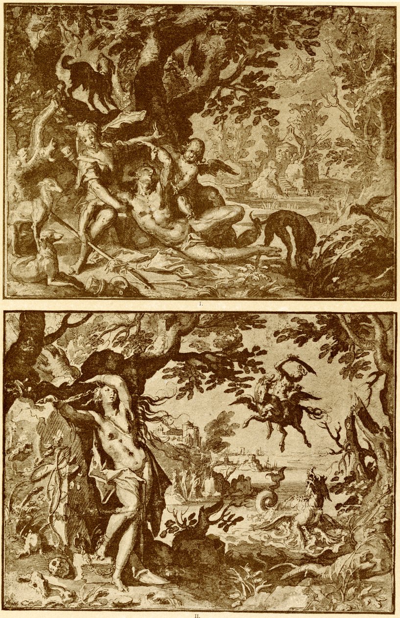 Venus og Adonis av Abraham Bloemaert