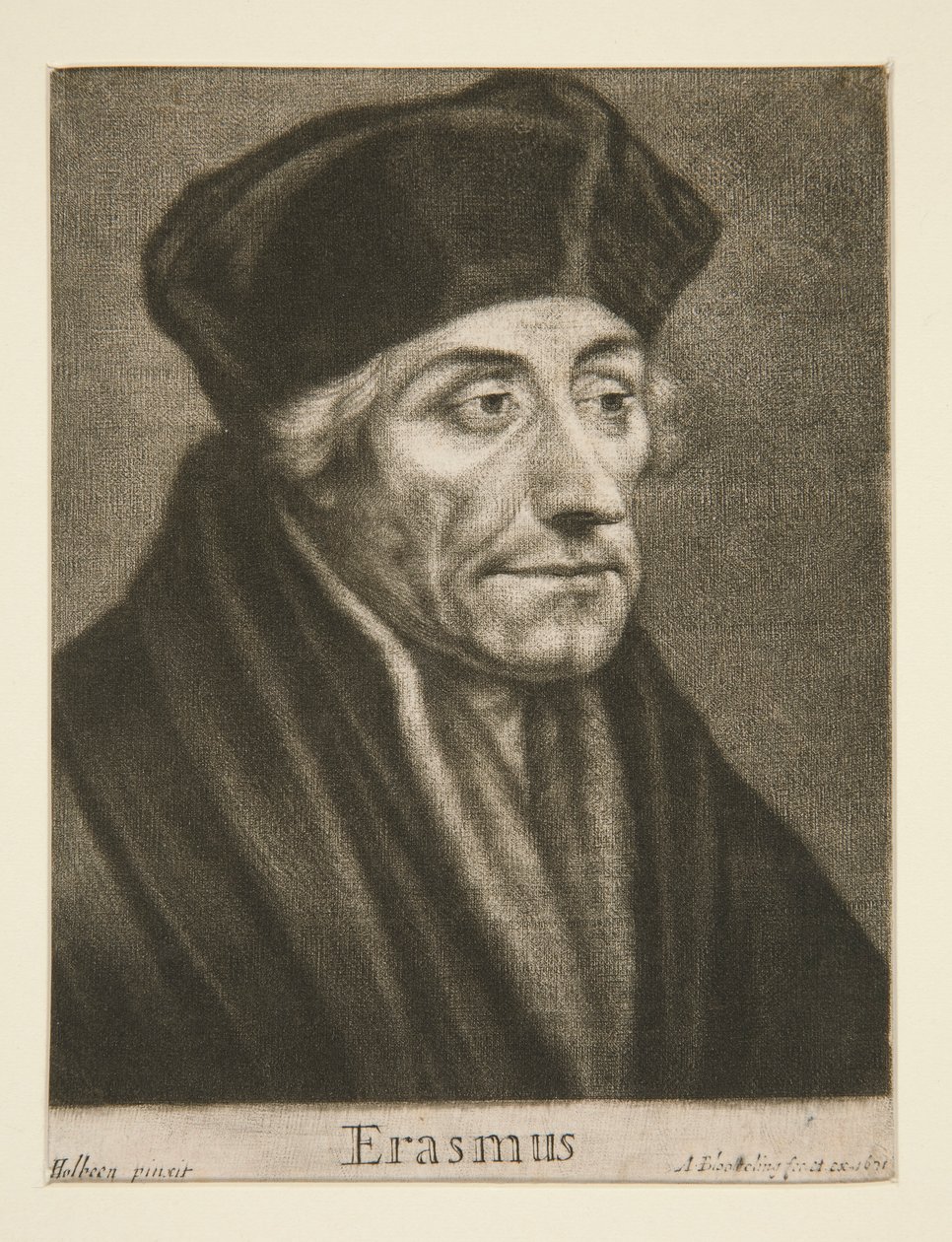 Erasmus av Rotterdam av Abraham Blooteling