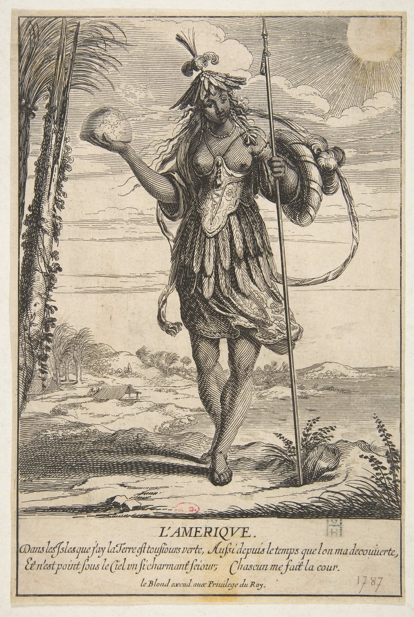 Amerika LAmerique. av Abraham Bosse