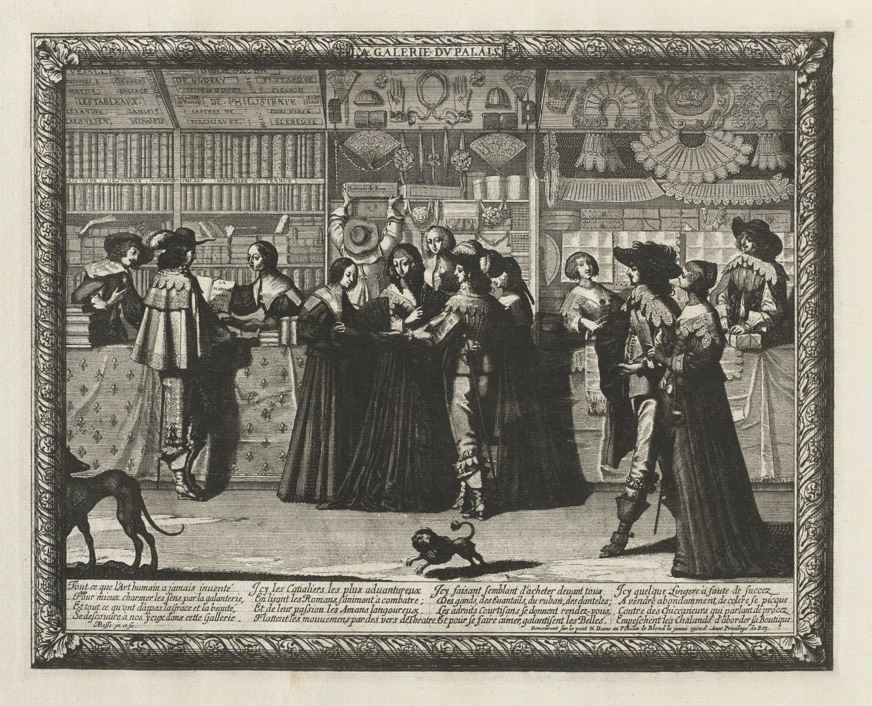 Paris-galleriet, 1640. av Abraham Bosse