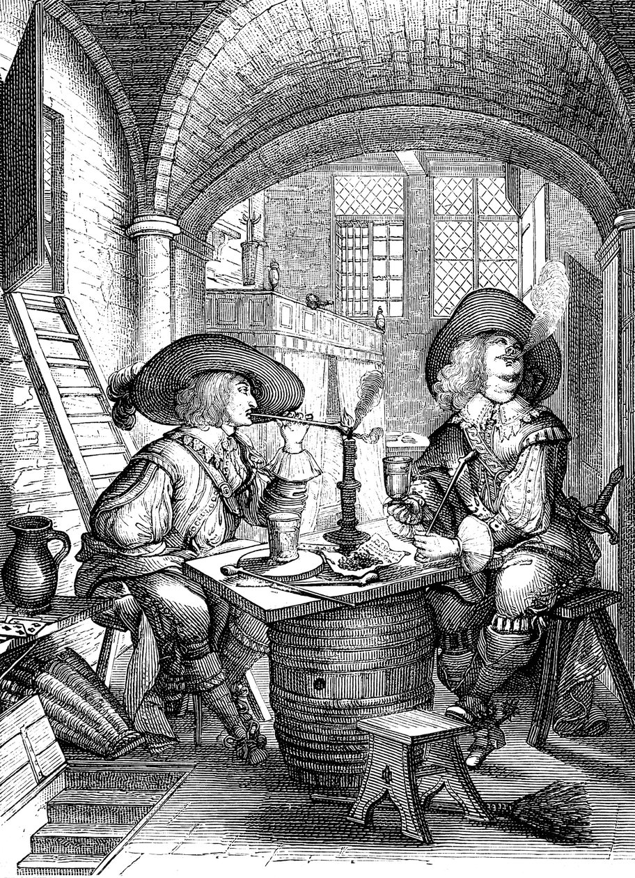 Tobakk, 1600-tallet av Abraham Bosse