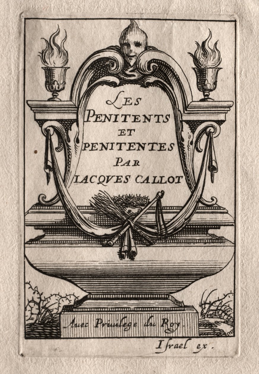 The Penitents: Frontispice av Abraham Bosse