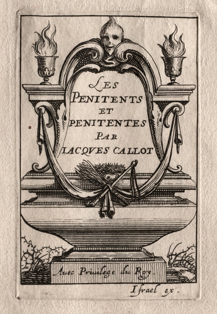 Les Penitents: Frontispice. av Abraham Bosse