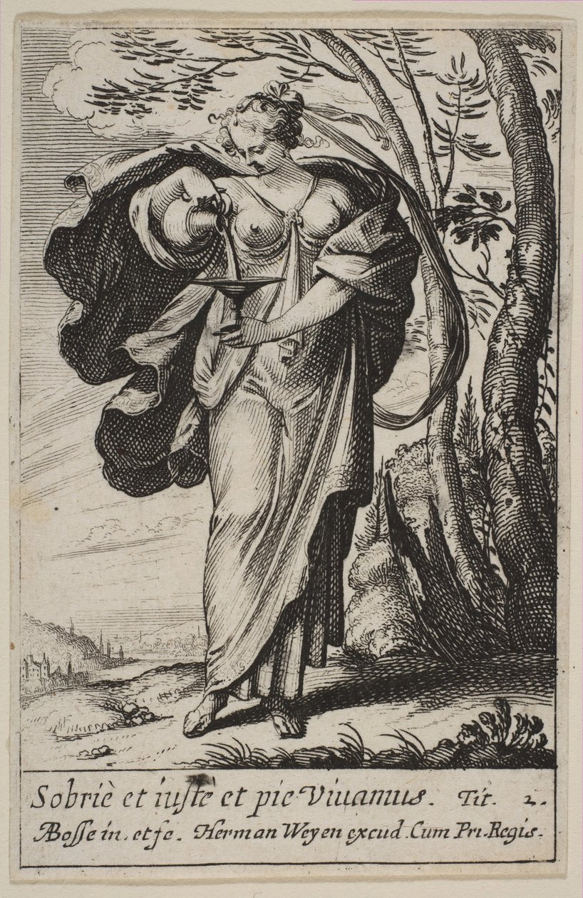 Temperance, 1636. av Abraham Bosse