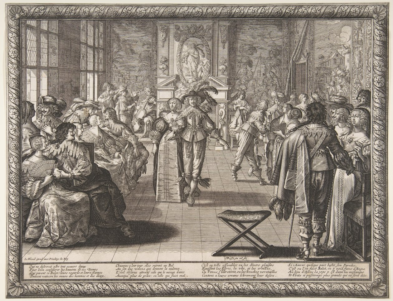 Ballen, ca. 1634. av Abraham Bosse