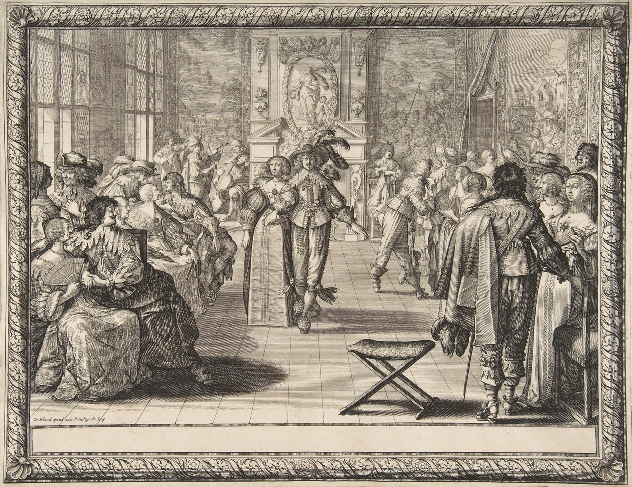Ballen, ca. 1634. av Abraham Bosse