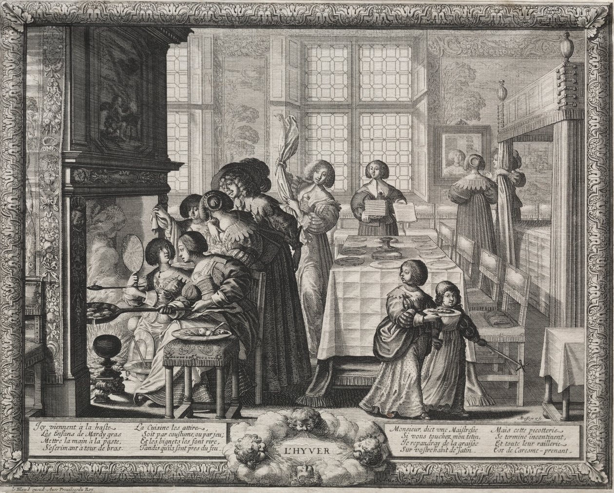 De fire årstidene: Vinter, 1635. av Abraham Bosse