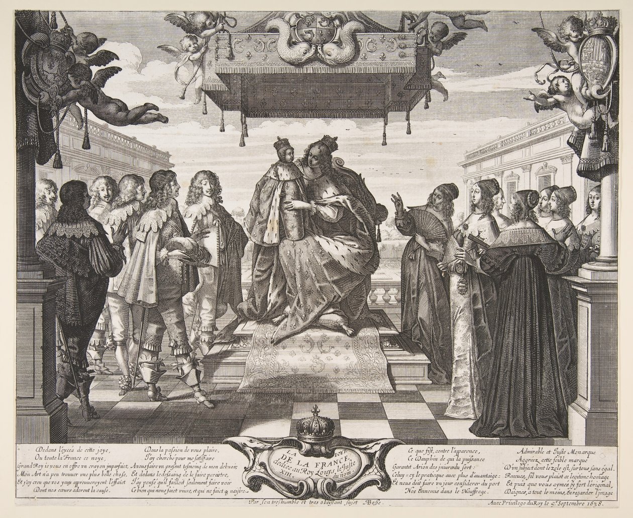 Frankrikes glede, 1638. av Abraham Bosse