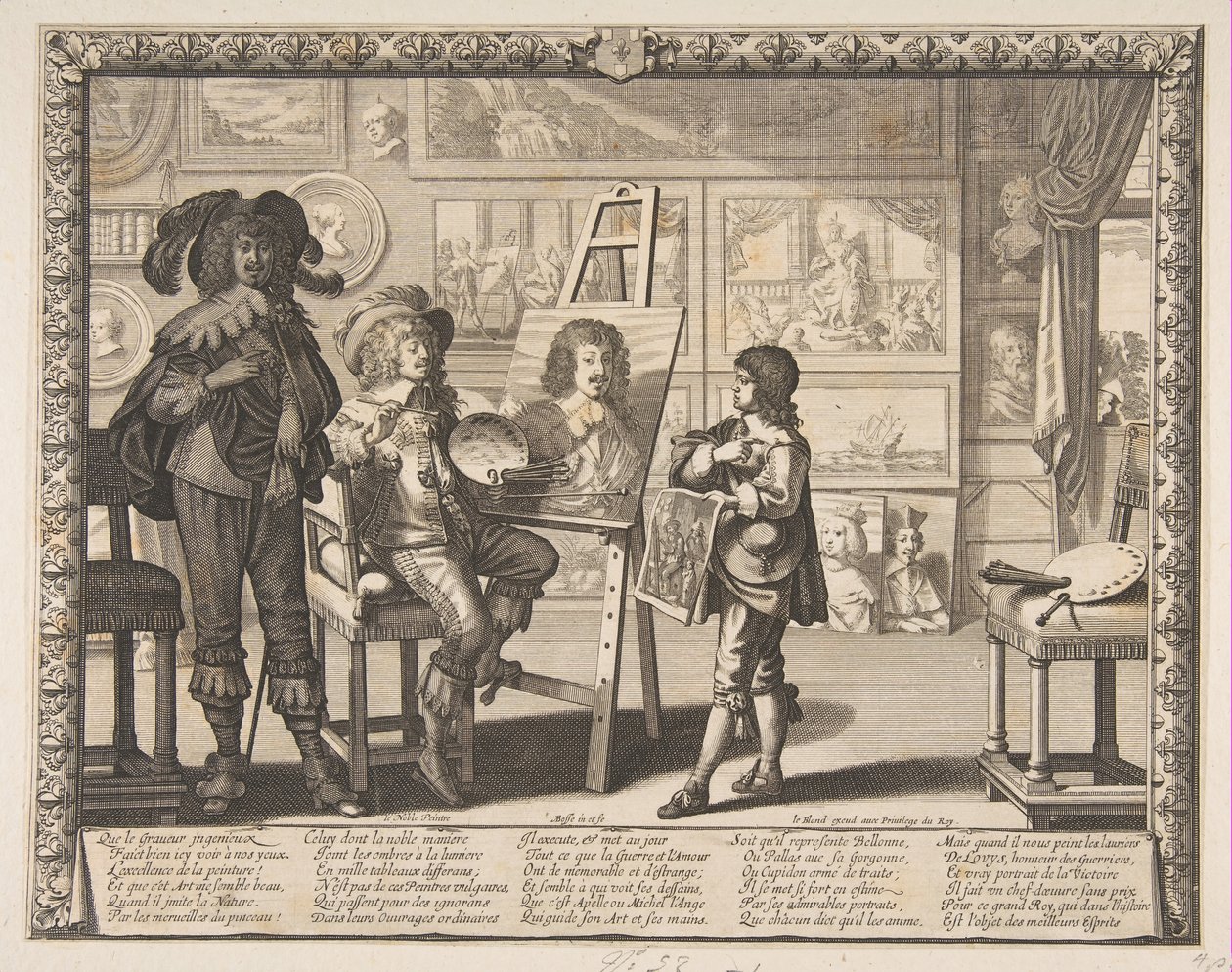 Maleren, ca. 1642. av Abraham Bosse