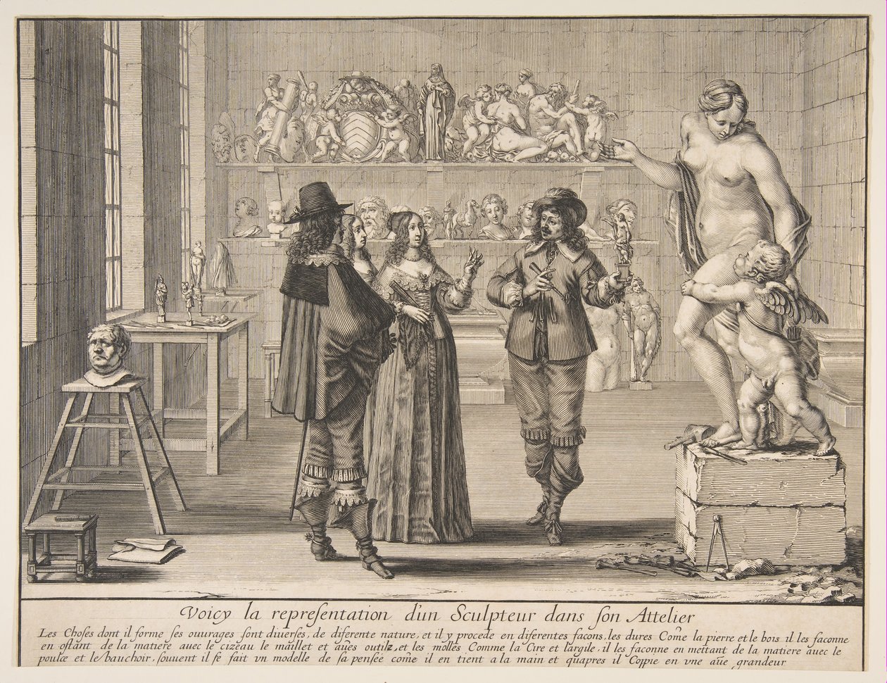 Billedhuggeren, 1642. av Abraham Bosse