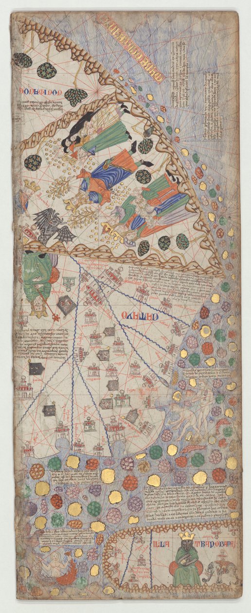 Katalansk atlas, ark 12, 1375 av Abraham Cresques