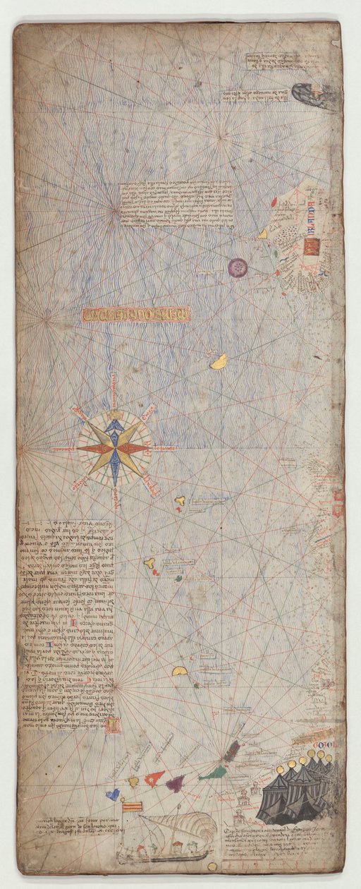 Katalansk atlas, ark 5, 1375 av Abraham Cresques