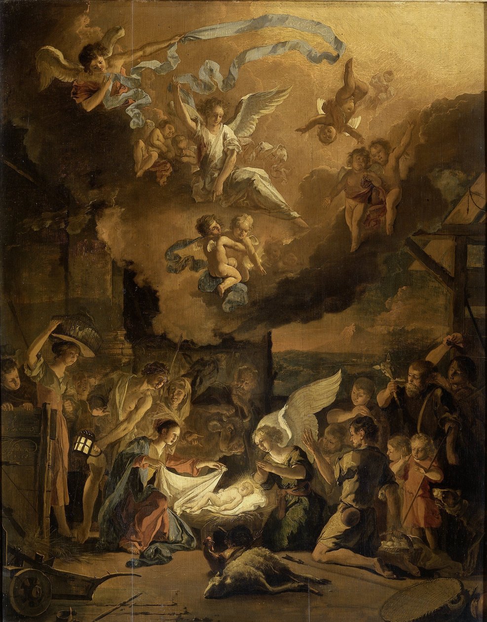 Hyrdenes tilbedelse av Abraham Danielsz. Hondius