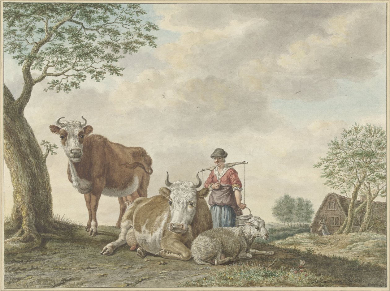 melkepike av Abraham Delfos