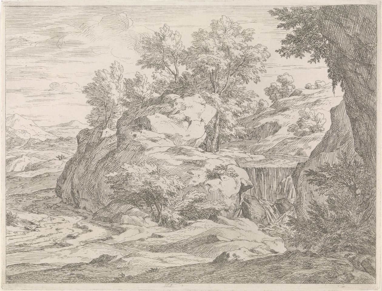 Landskap med fosselandskap (serietittel) av Abraham Genoels