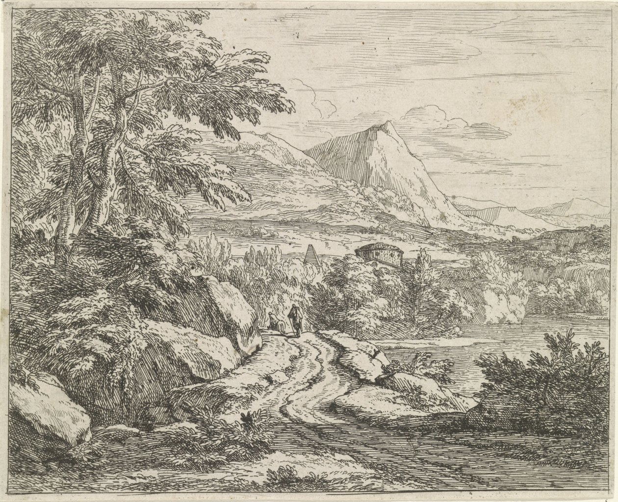 Vei langs steinene Landskap (serietittel) av Abraham Genoels