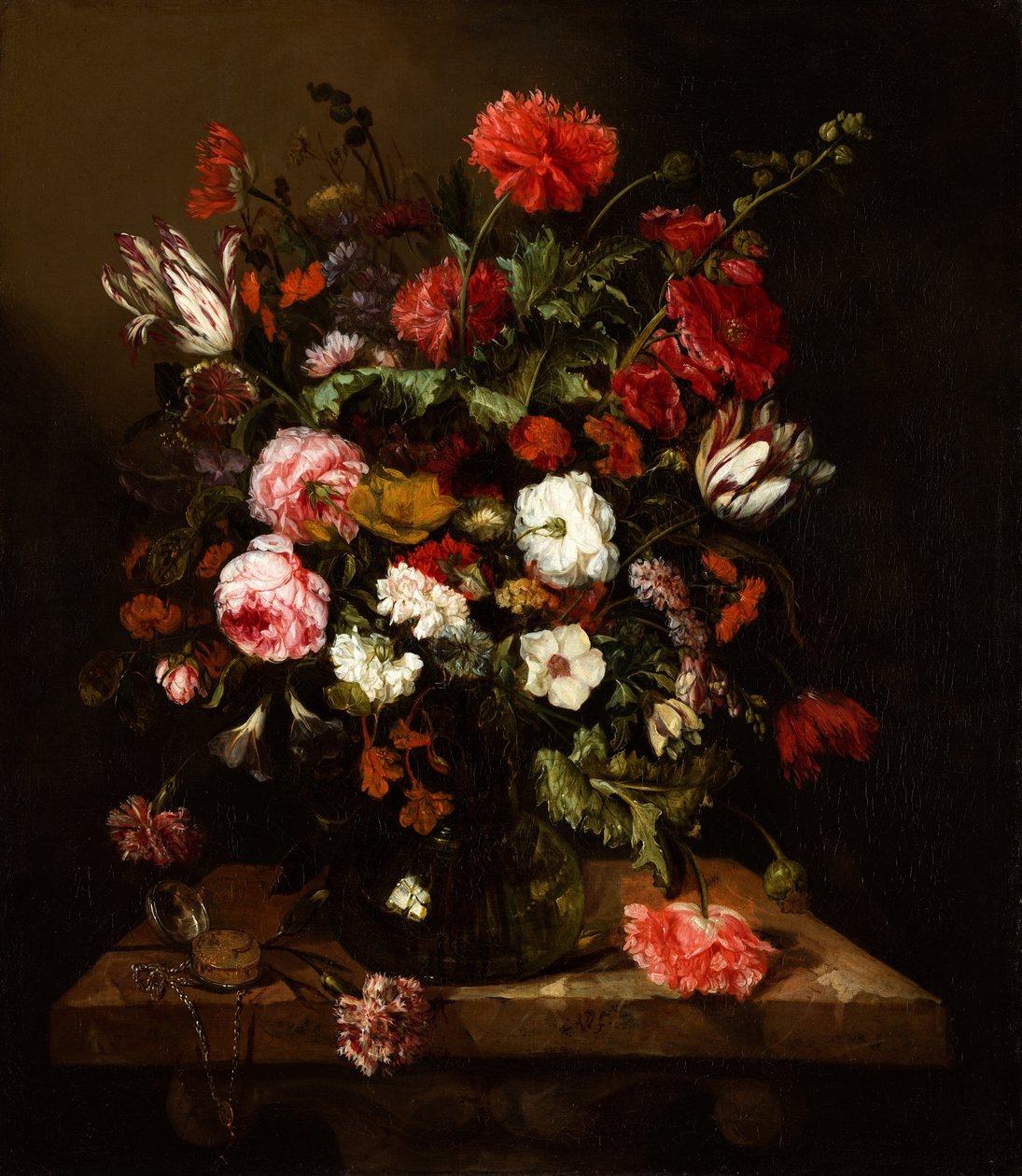Stilleben med blomster av Abraham Hendricksz van Beyeren