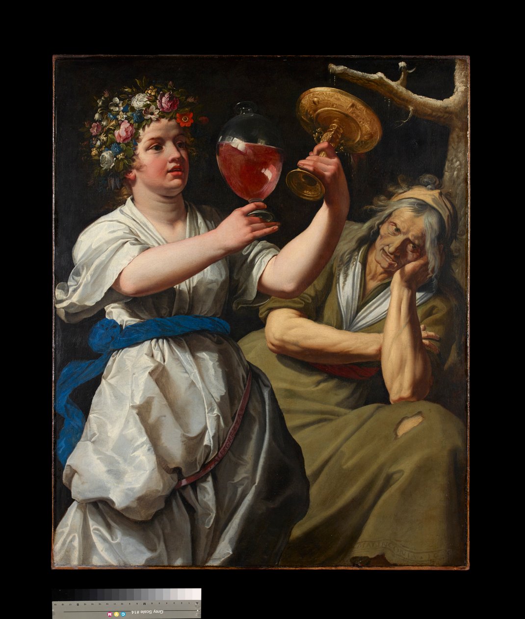 Allegory of Joy and Melankoli, 1628 av Abraham Janssens