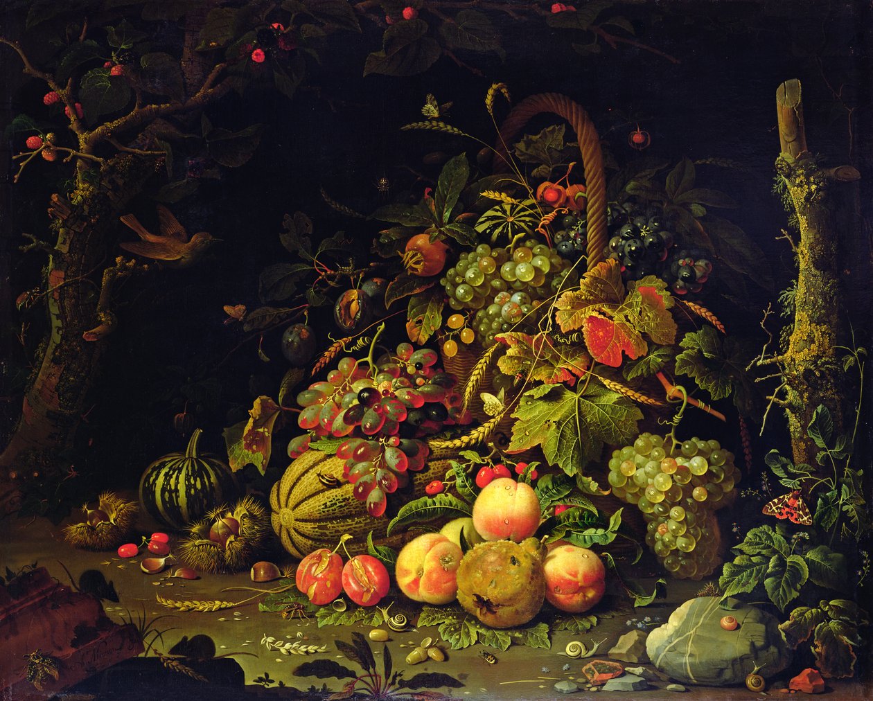 Fruktkurv av Abraham Mignon