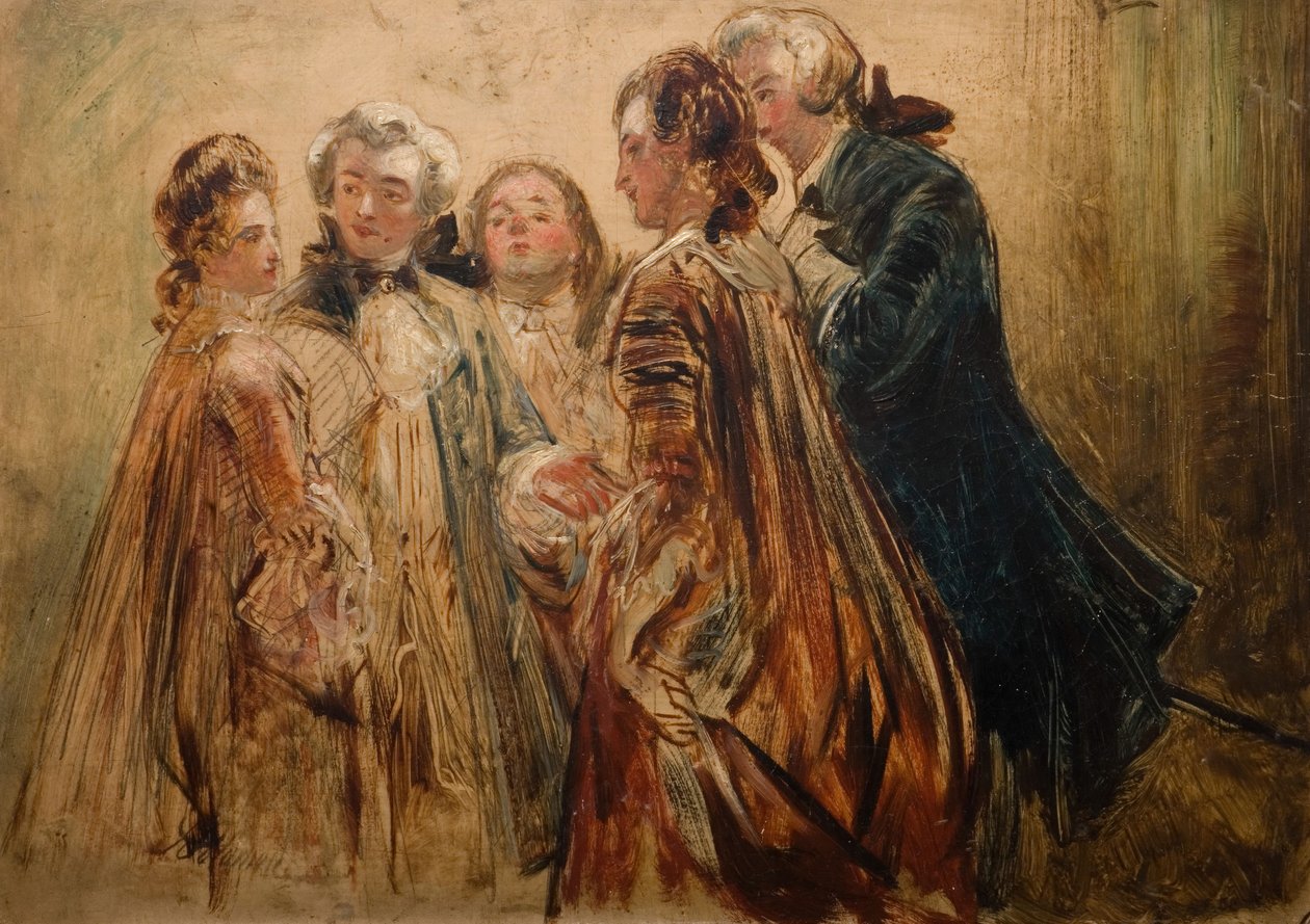 Samtalestykke, 1845-1850. av Abraham Solomon