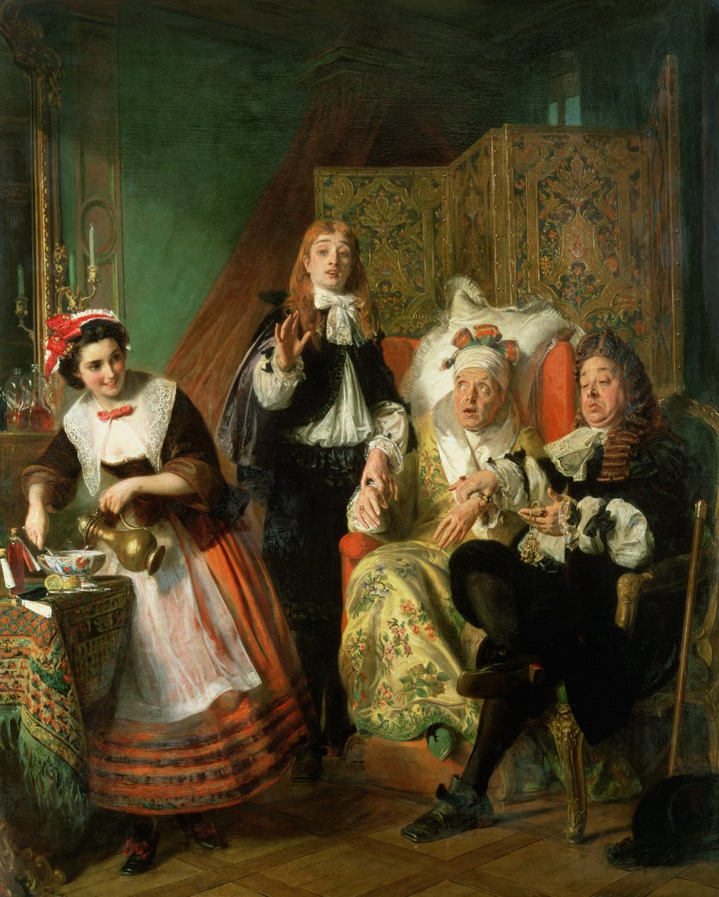 The Imaginary Invalid, 1861 av Abraham Solomon