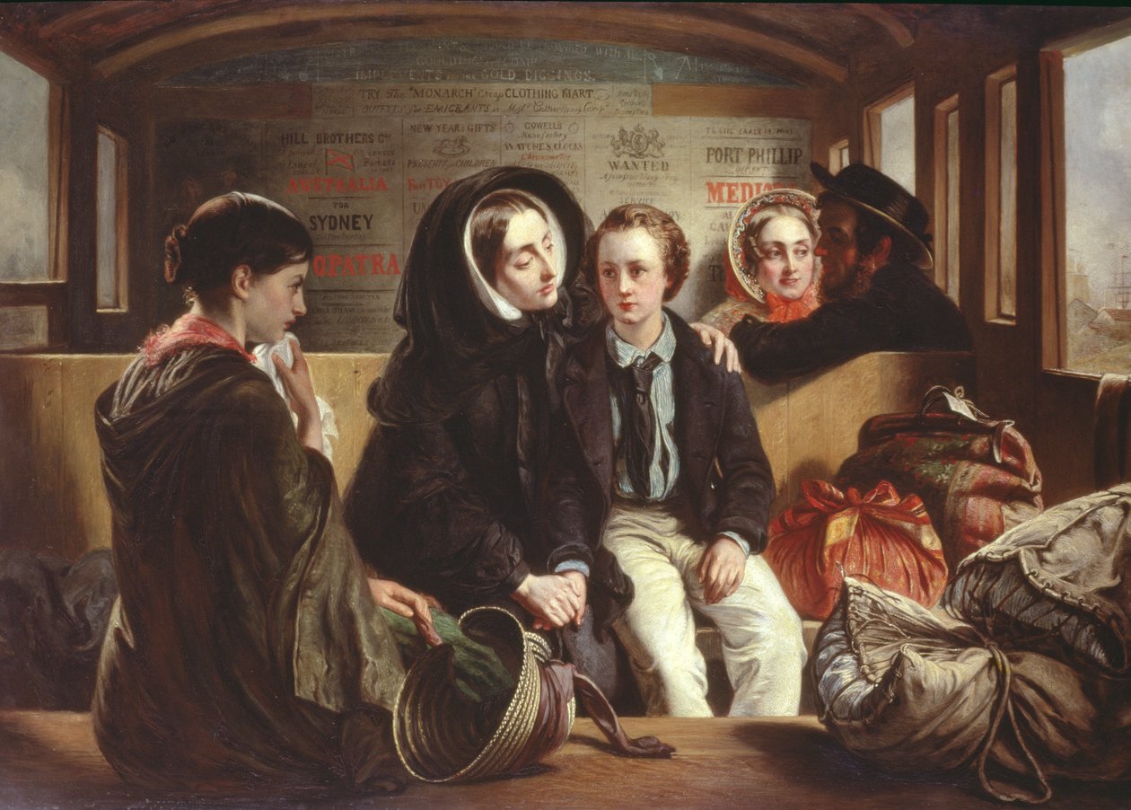 Andre klasse - Avskjeden, ca. 1855 av Abraham Solomon