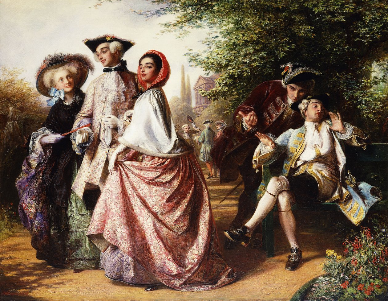 The Fox and the Grapes, 1858 av Abraham Solomon