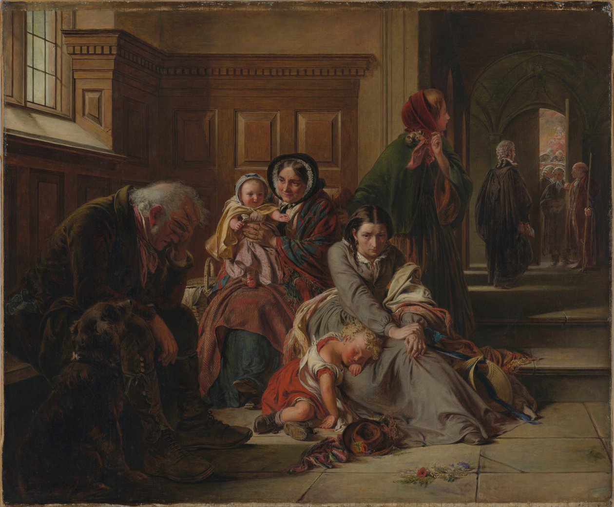 Venter på dommen, 1859 av Abraham Solomon
