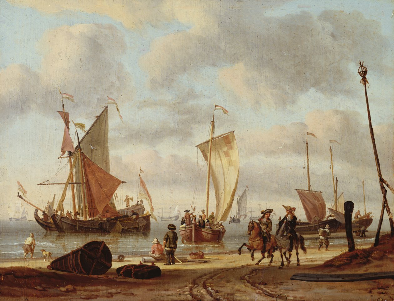 Frakt ved Anker av Abraham Storck