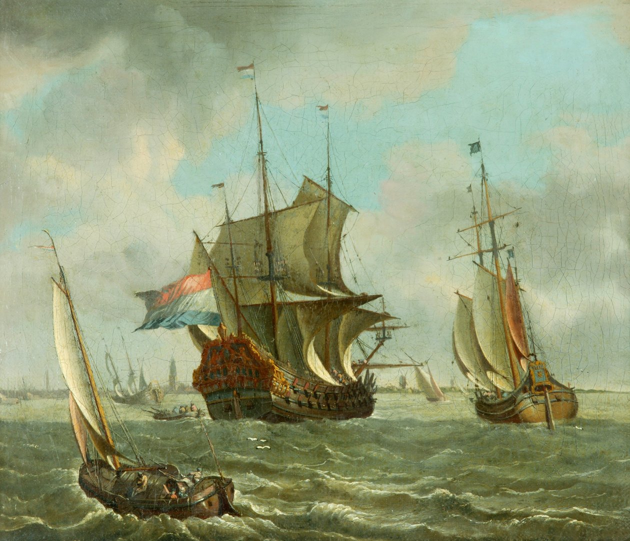 Frakt fra Amsterdam (olje på lerret) av Abraham Storck