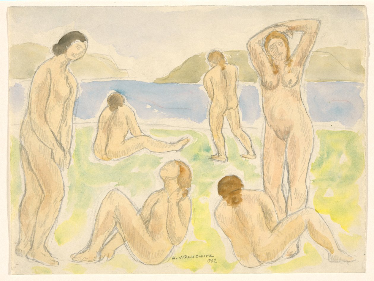 Badende (eller figurer) av Abraham Walkowitz