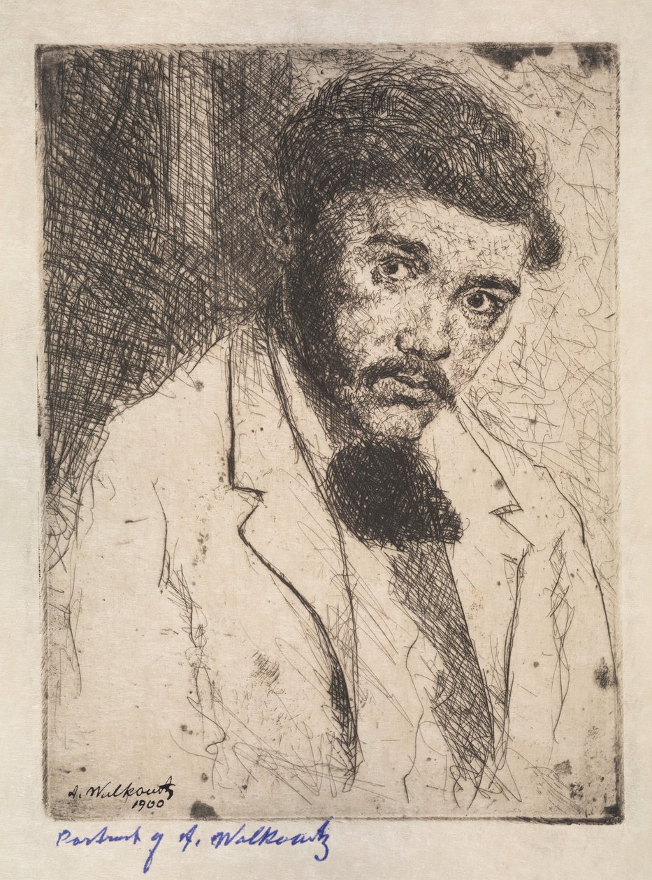Selvportrett, 1900. av Abraham Walkowitz