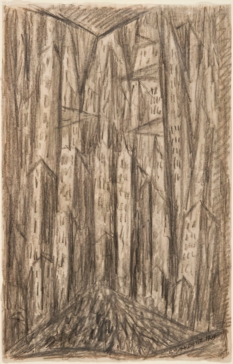 Byen, 1909. av Abraham Walkowitz