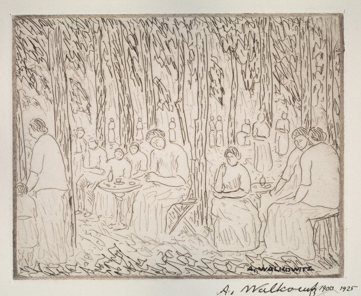 Under to trær, 1900-1925. av Abraham Walkowitz