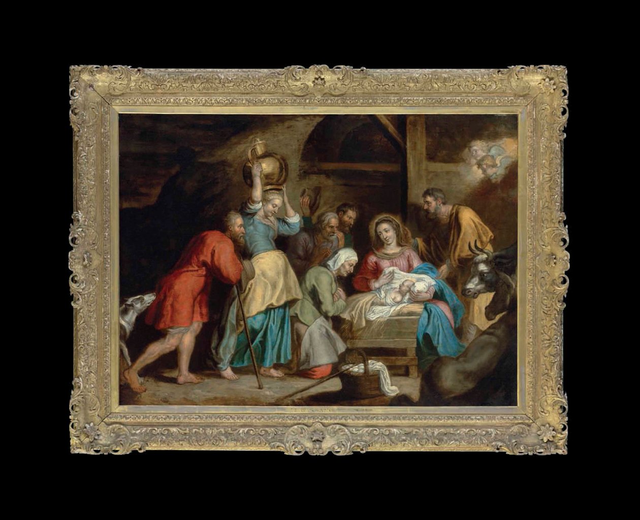 The Birth (olje på lerret) av Abraham Willemsens