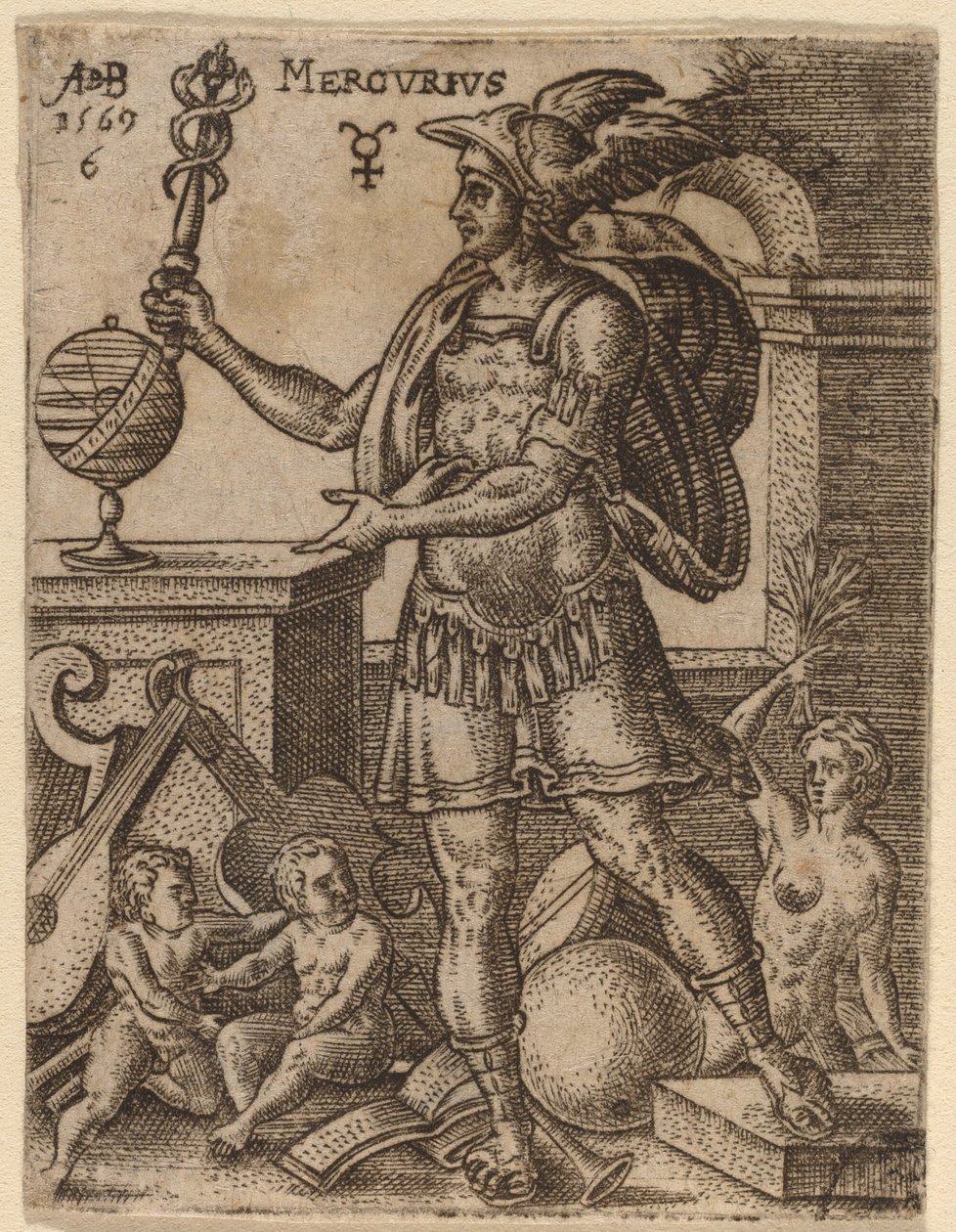 Merkur av Abraham de Bruyn