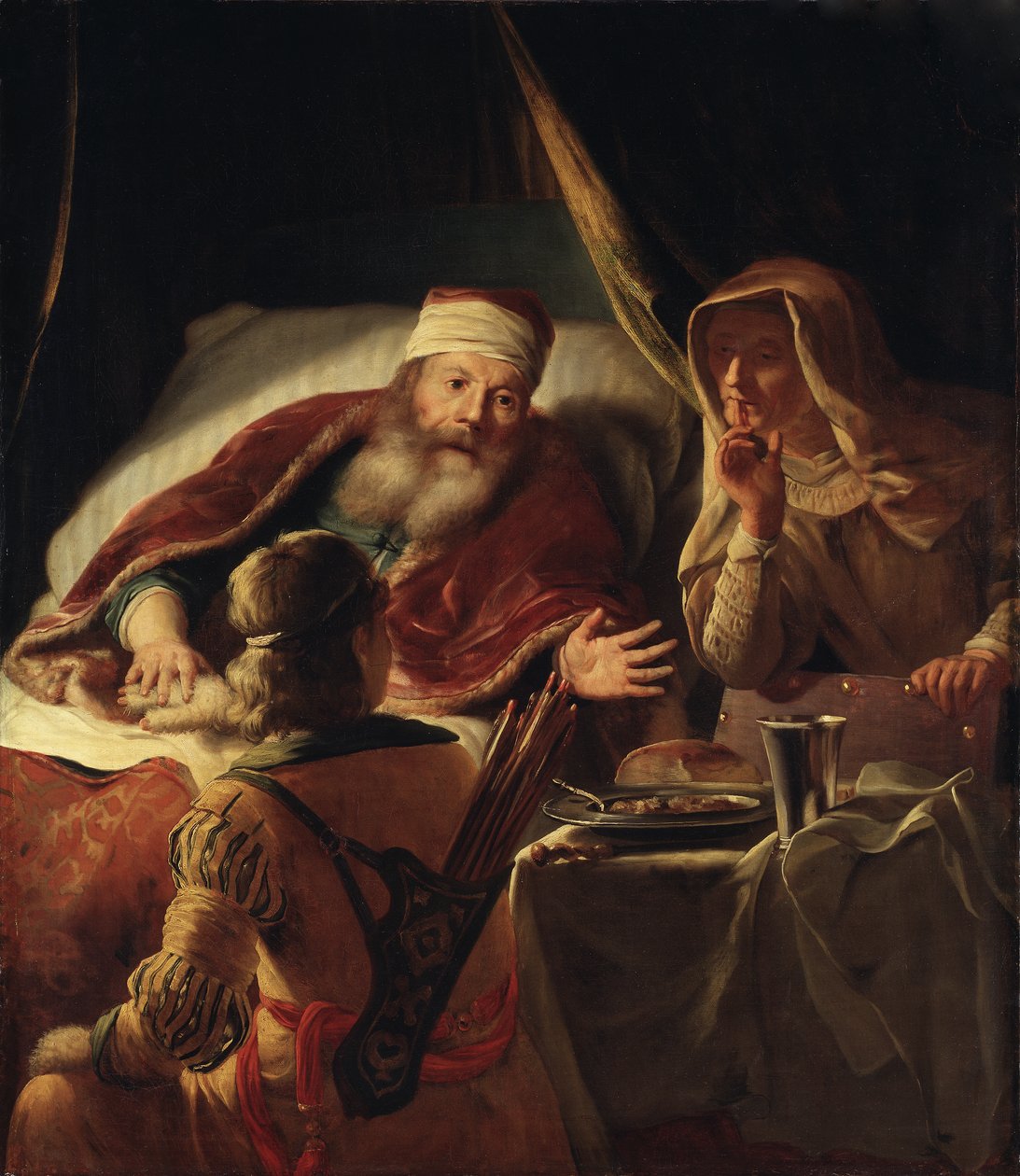 Isaac Blessing Jacob, ca.1660-70 av Abraham van Dyck