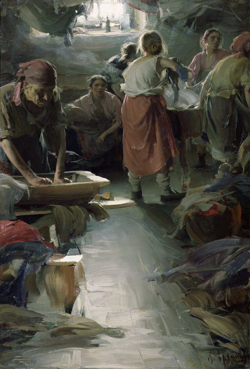 Vaskerier, 1901 av Abram Efimovich Arkhipov