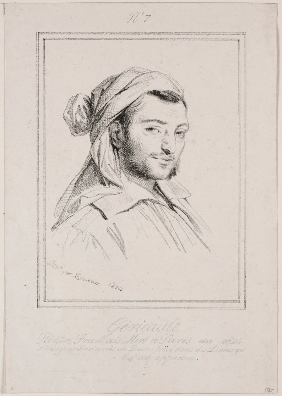 Theodore Gericault av Achille Devéria