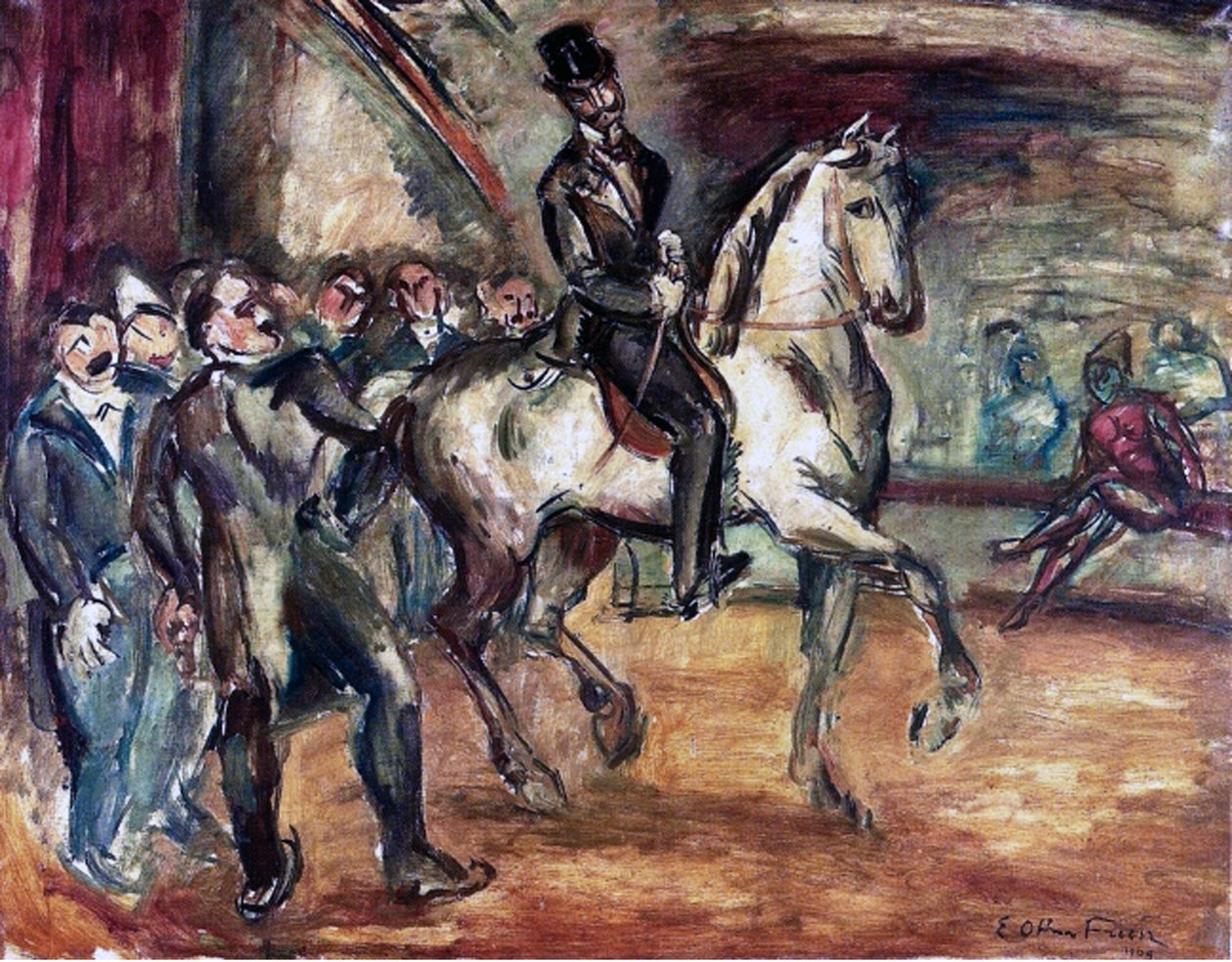 Trening på Medrano Circus av Achille Emile Othon Friesz
