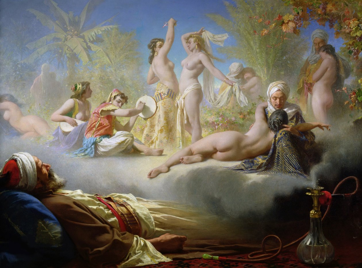 Den troendes drøm, ca. 1870. av Achille Zo