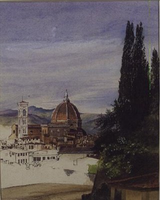 Firenze fra Boboli Gardens (uferdig) av Ada Dundas
