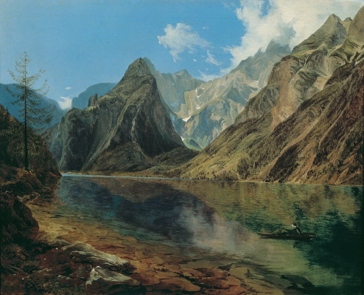 Königssee med Watzmann av Adalbert Stifter